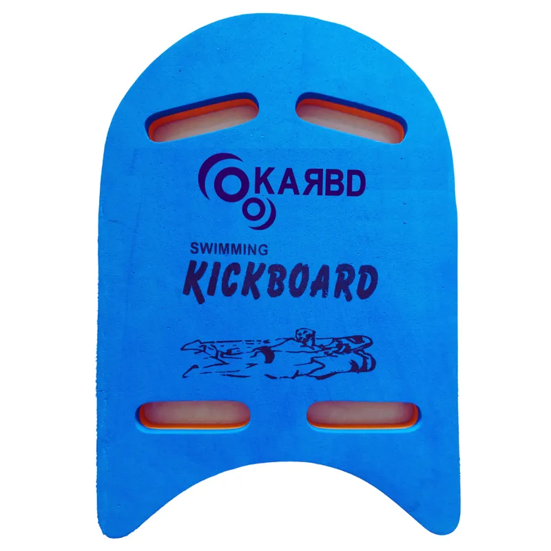 4 Cut Swimming Kickboard - Floating Board for Swimming Training | Aid Exercise Equipment  for Adults, Children and Kids with 4 Holes | Dual Color - Blue Red
