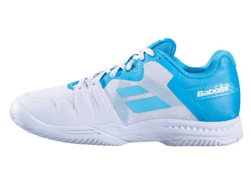Babolat SFX 3 Women's Tennis Shoe In White/Blue