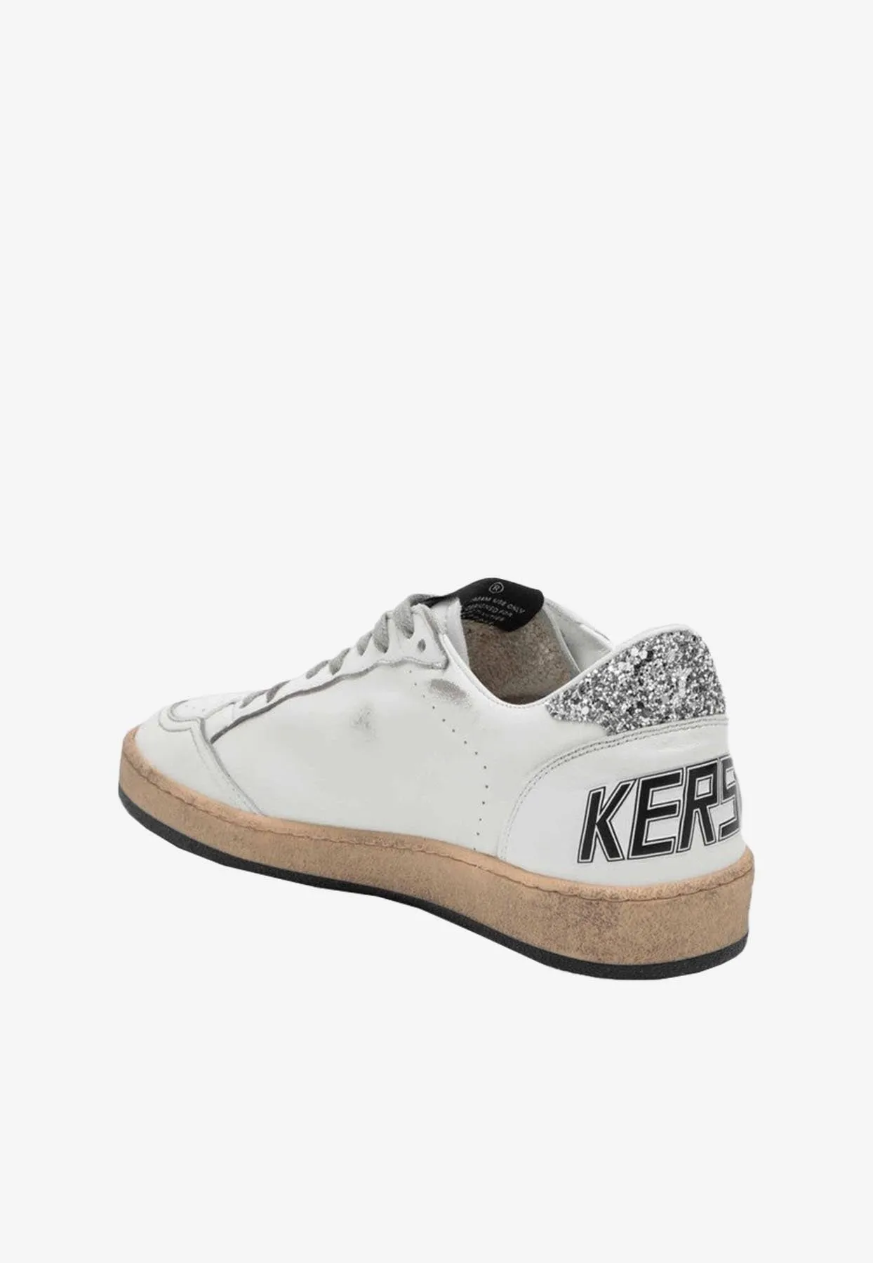 Ball Star Low-Top Sneakers with Glittered Star and Heel
