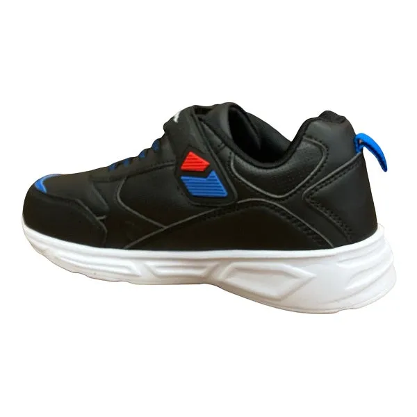 Champion scarpa da ginnastica da bambino con laccio elastico e velcro Wave S32129 CHA KK001 NBK nero