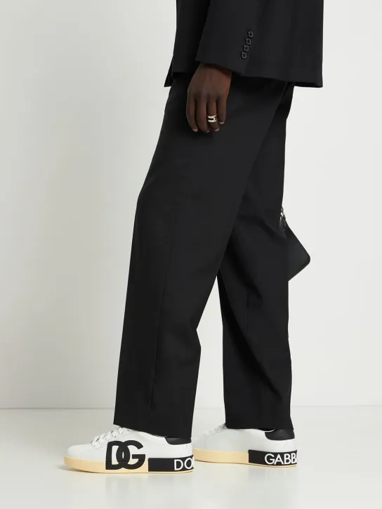 Dolce&amp;Gabbana   Portofino leather low sneakers 