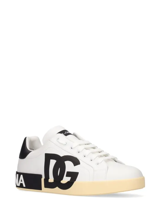 Dolce&amp;Gabbana   Portofino leather low sneakers 