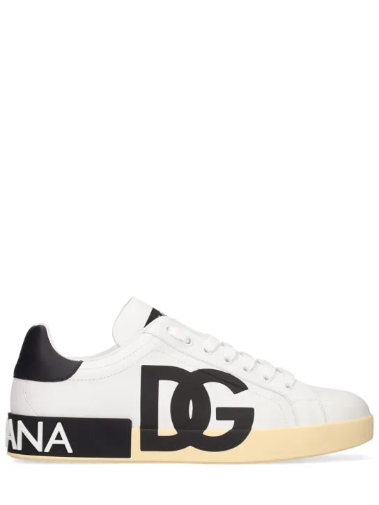 Dolce&amp;Gabbana   Portofino leather low sneakers 