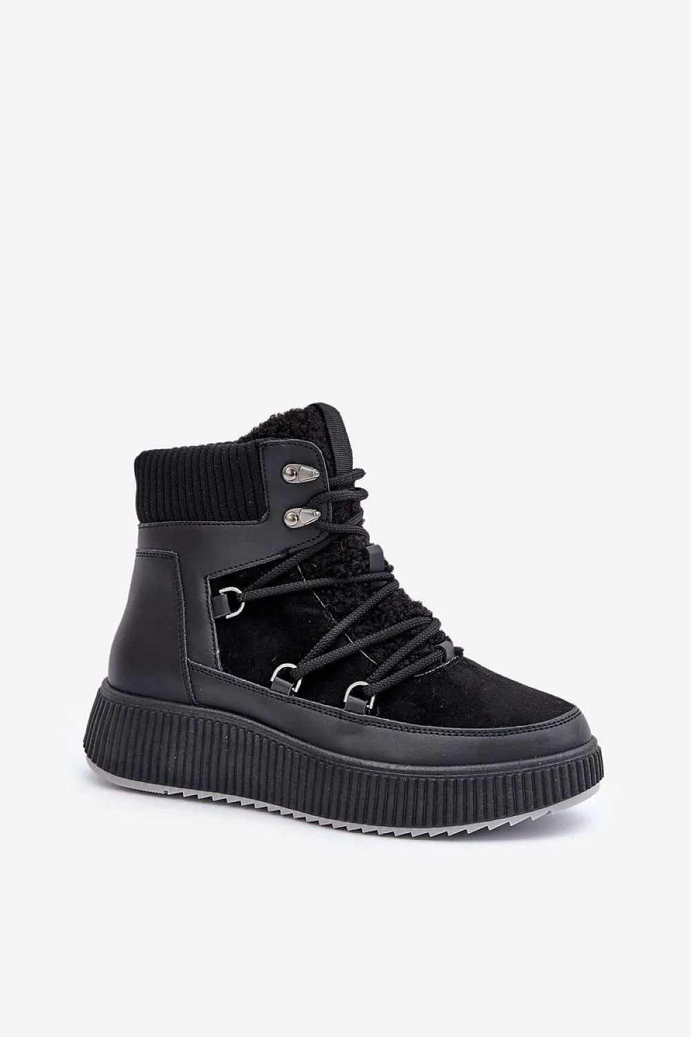 Eco Suede Laced Boots