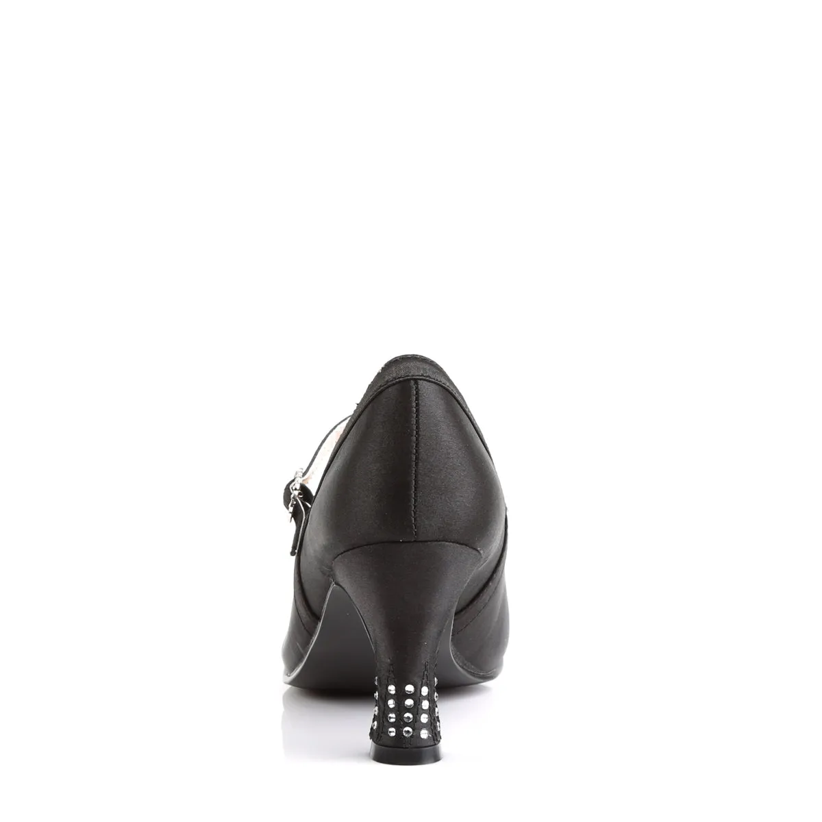 FLAPPER-20 Fancy Dress Costume Funtasma Women's Shoes Black Satin Pu
