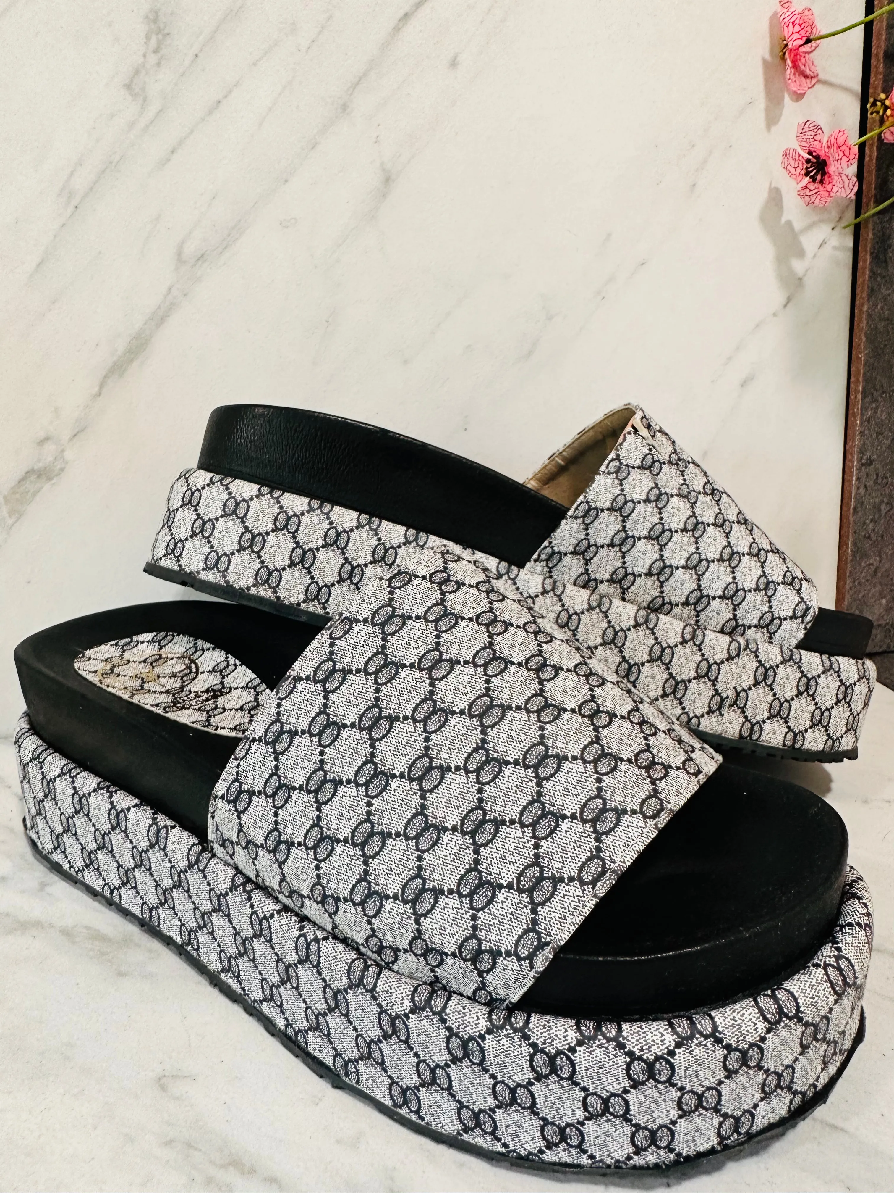 Gray Tina Platform Sandal