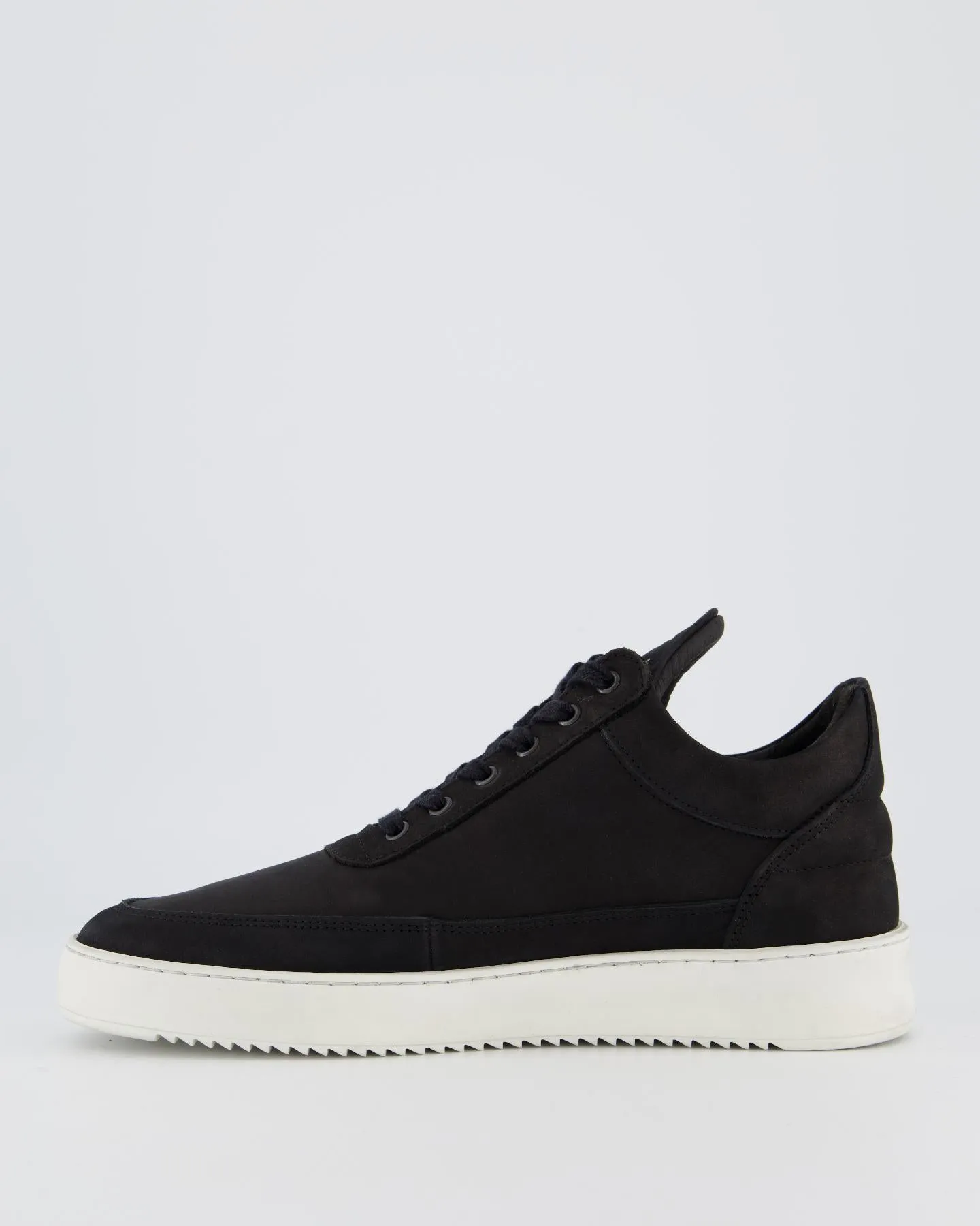 Heren Low Top Ripple Nubuck Zwart