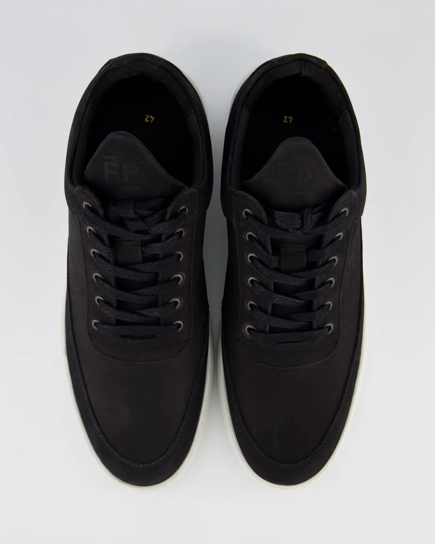 Heren Low Top Ripple Nubuck Zwart