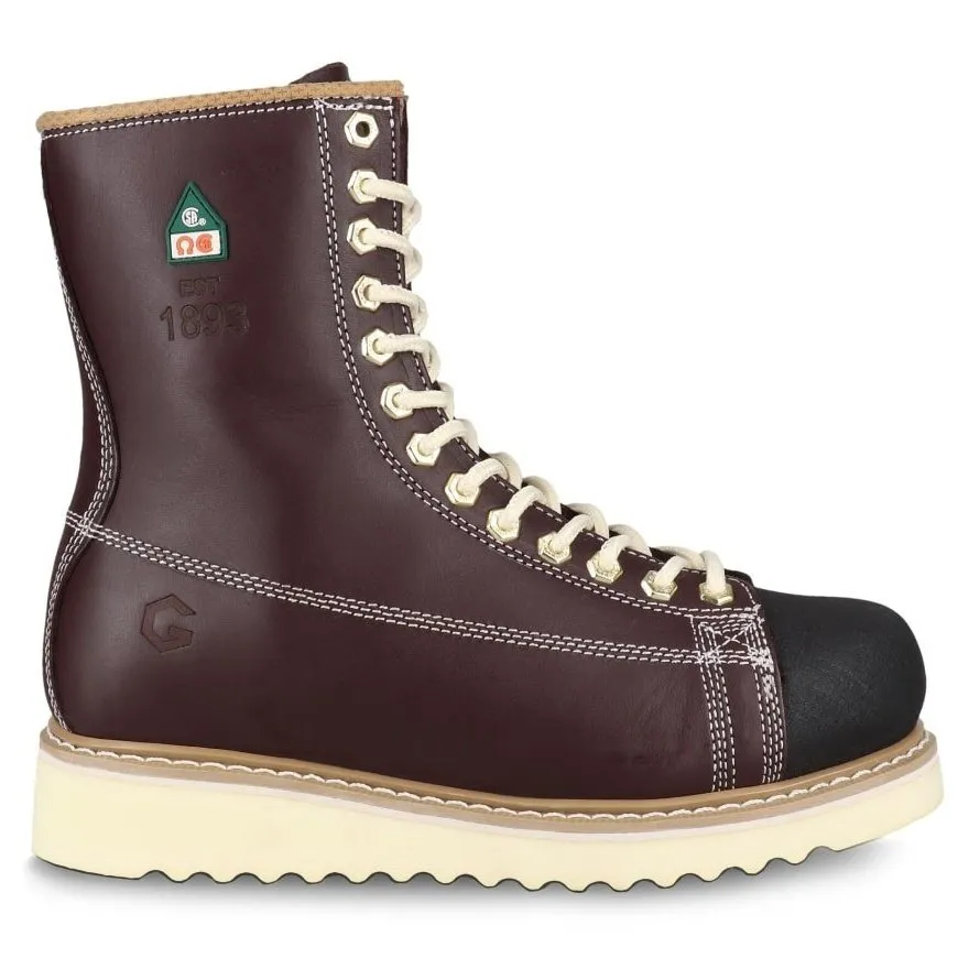 JB Goodhue Men's Work Boots 8" Ironworker CSA Steel Toe Insulated
