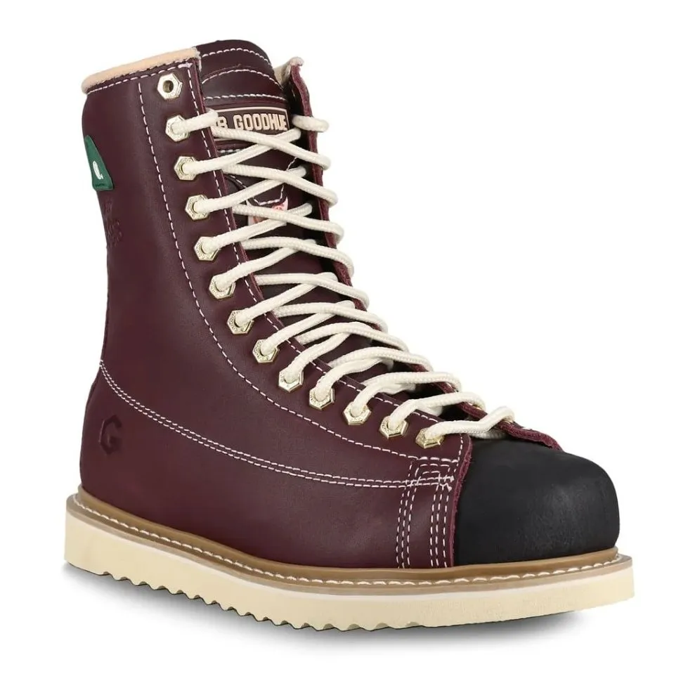 JB Goodhue Men's Work Boots 8" Ironworker CSA Steel Toe Insulated