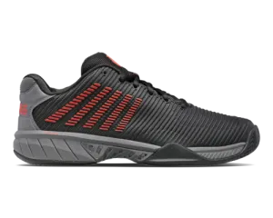 K-Swiss Men's Hypercourt Express 2 Jet Black Steel Gray Spicy Orange Shoes