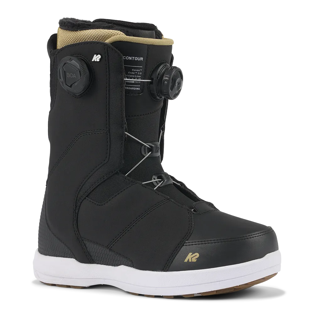 K2 Contour Womens Snowboard Boots in Black 2024