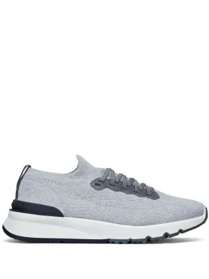 knitted low-top sneakers