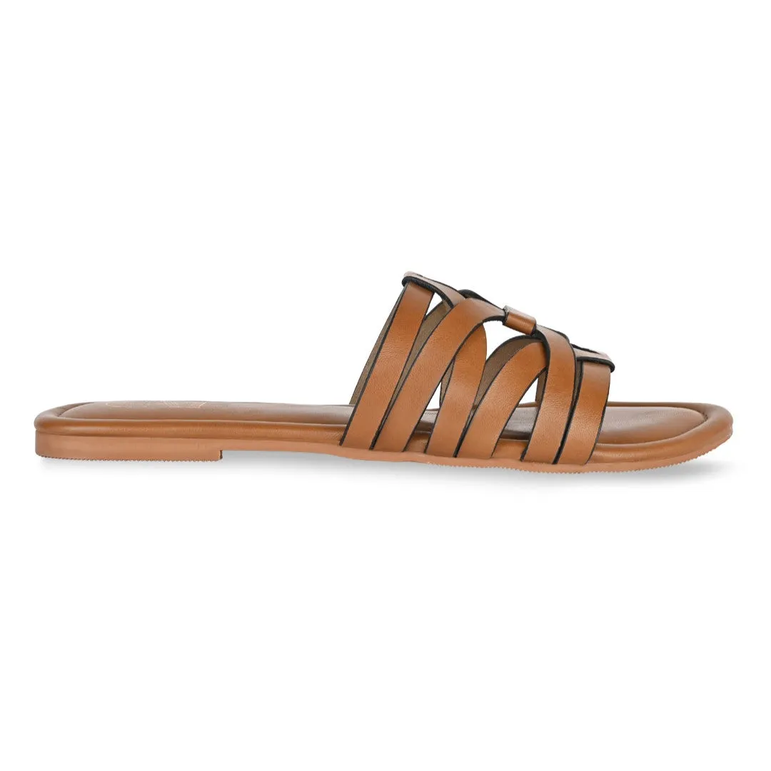 Lazercut Tan Flats