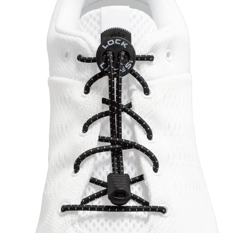Lock Laces Original No-Tie Shoelaces - Black