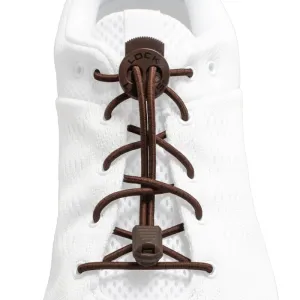 Lock Laces Original No-Tie Shoelaces - Brown
