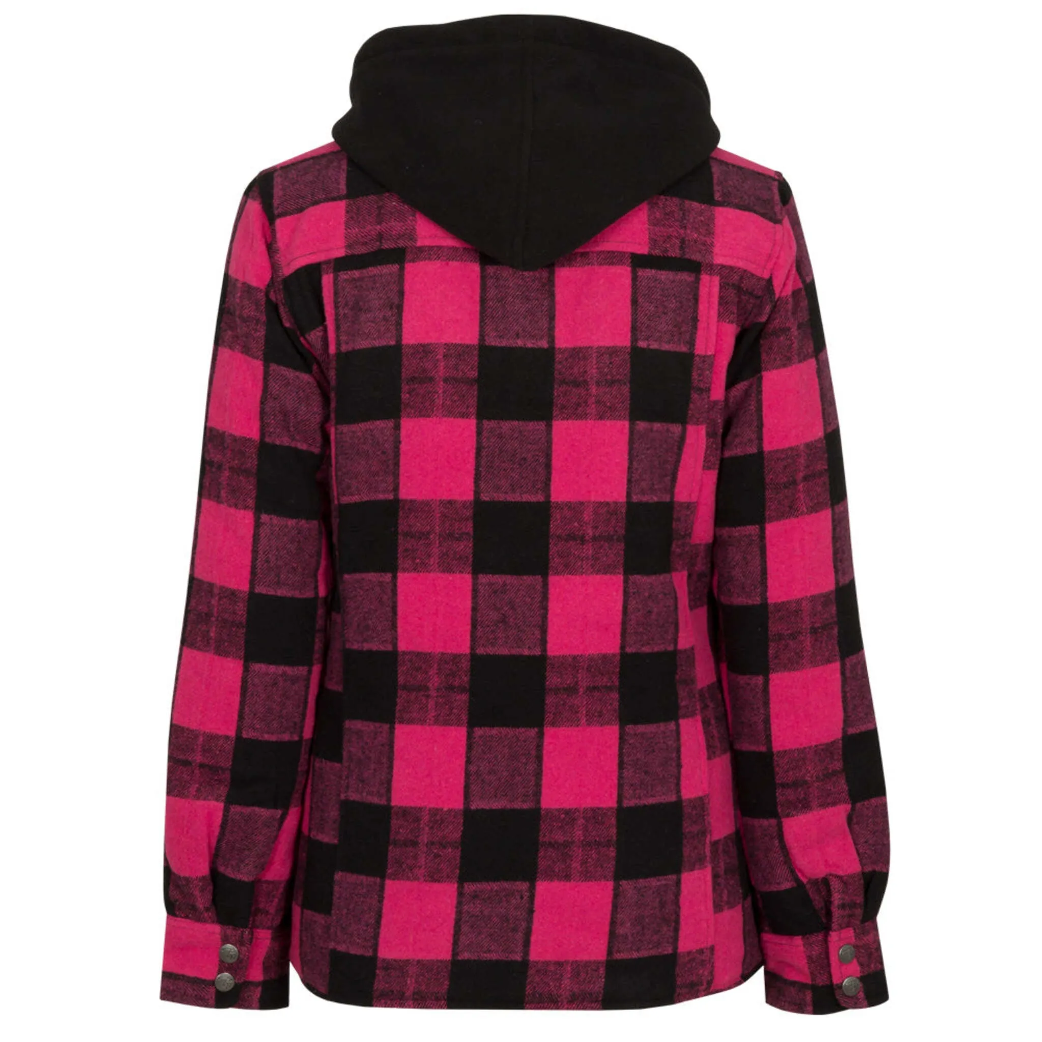 P&F Women's Work Shirt 415 - Quilted Lined, 100% Polyester, Front Zip, Hooded, Snap Button Flap, Durable & Warm for Outdoor Work | Sizes XS-2XL