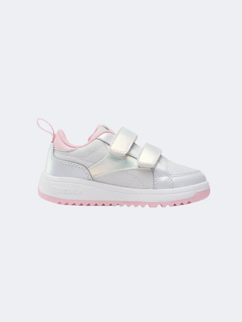 Reebok Weebok Clasp Infant Tennis Shoes Glow Pink/Grey/White