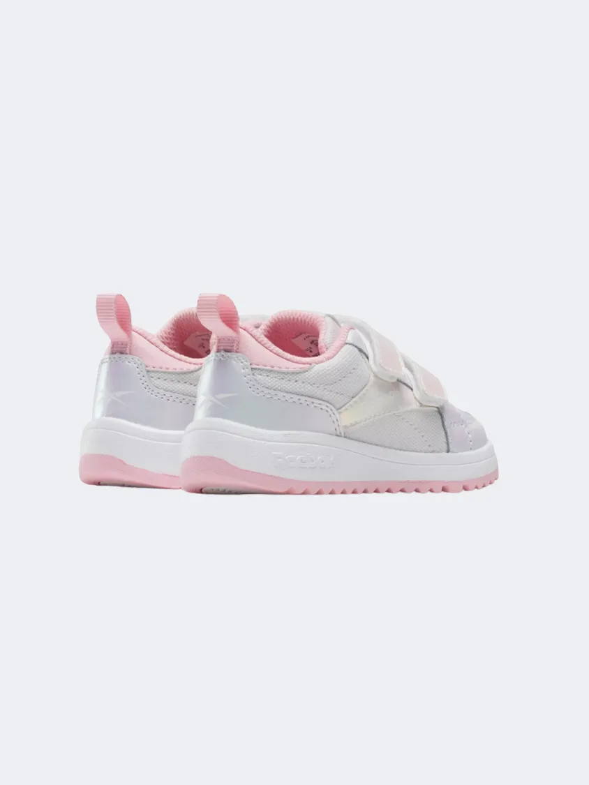 Reebok Weebok Clasp Infant Tennis Shoes Glow Pink/Grey/White