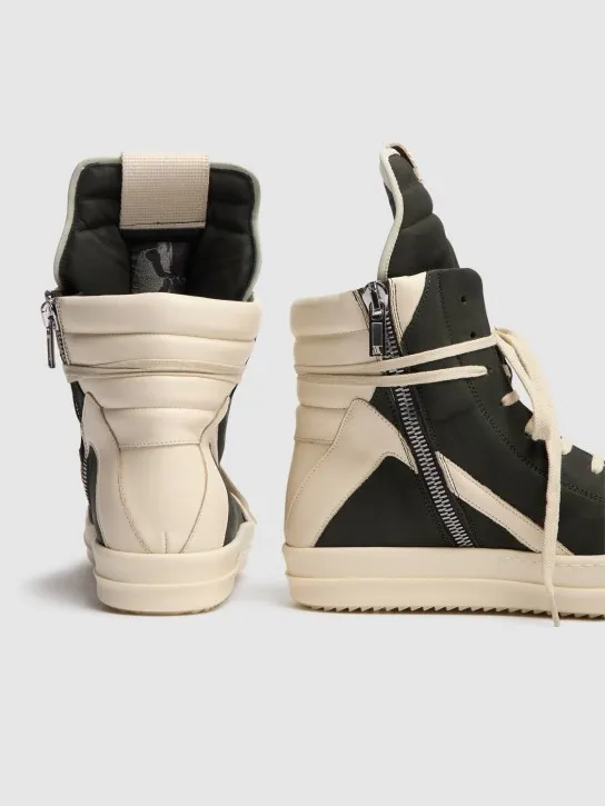 Rick Owens   Geobasket leather sneakers 
