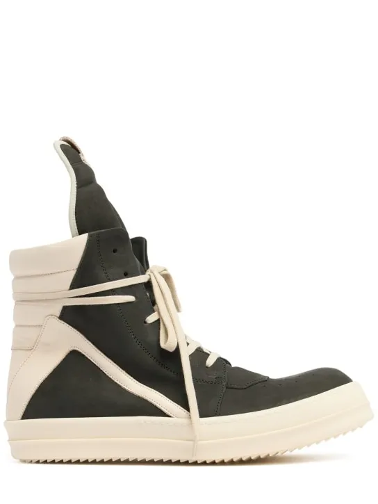 Rick Owens   Geobasket leather sneakers 