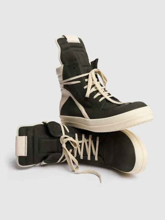 Rick Owens   Geobasket leather sneakers 