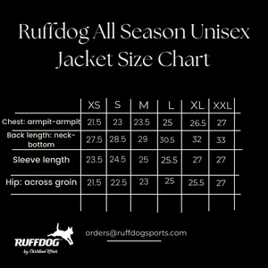 Ruffdog CLASSIC Black Winter Dog Trainer Jacket SAVE 65%