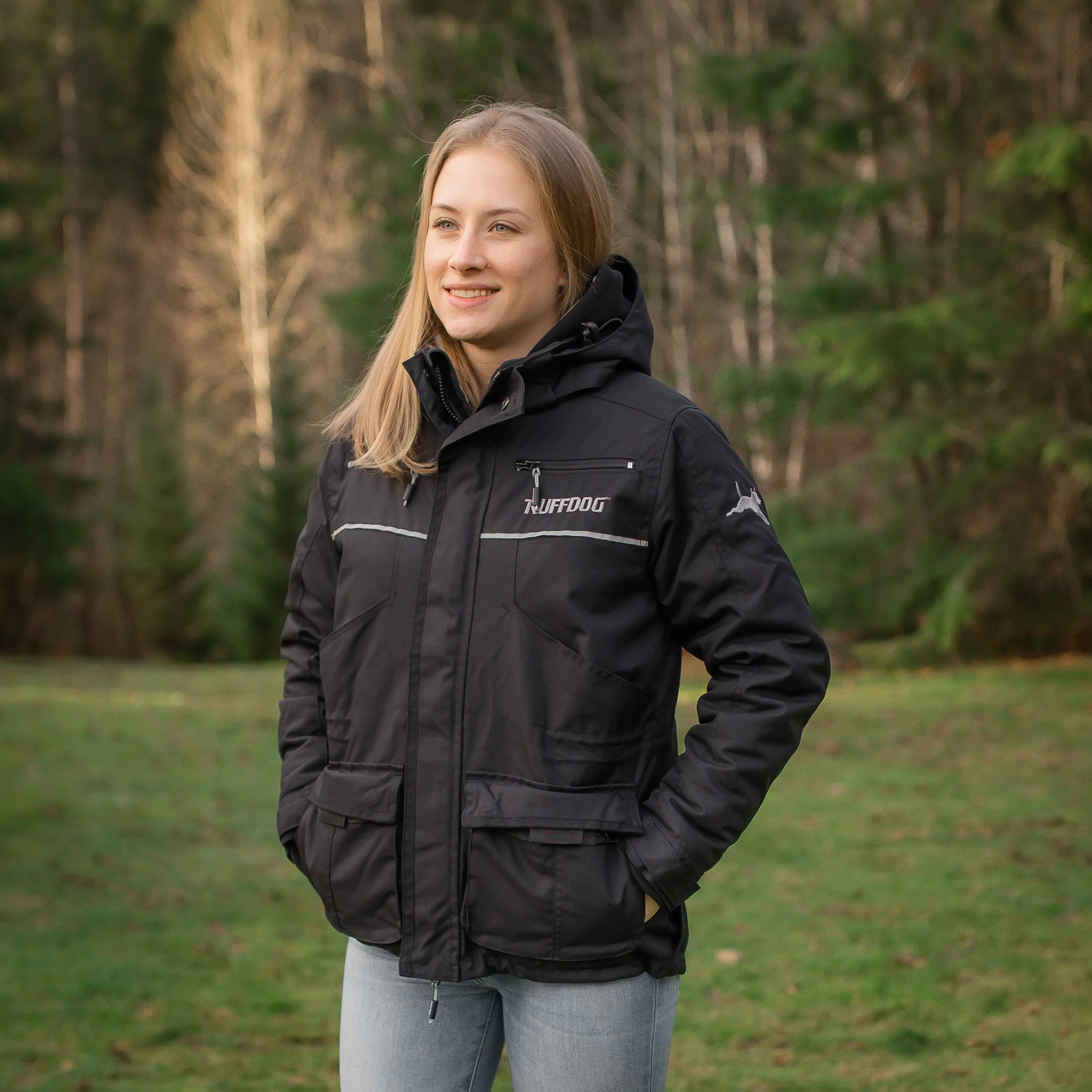 Ruffdog CLASSIC Black Winter Dog Trainer Jacket SAVE 65%