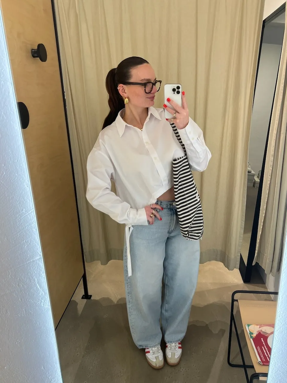 Saharper jeans frozen snow