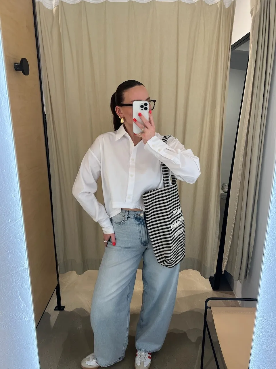 Saharper jeans frozen snow