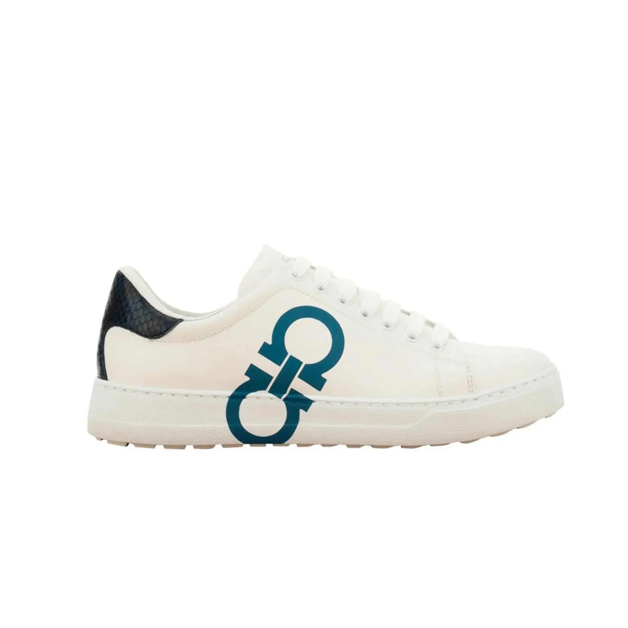 Salvatore Ferragamo Men's Gancini Low-Top Sneakers