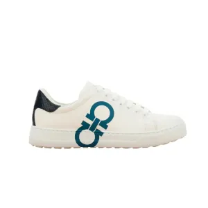 Salvatore Ferragamo Men's Gancini Low-Top Sneakers