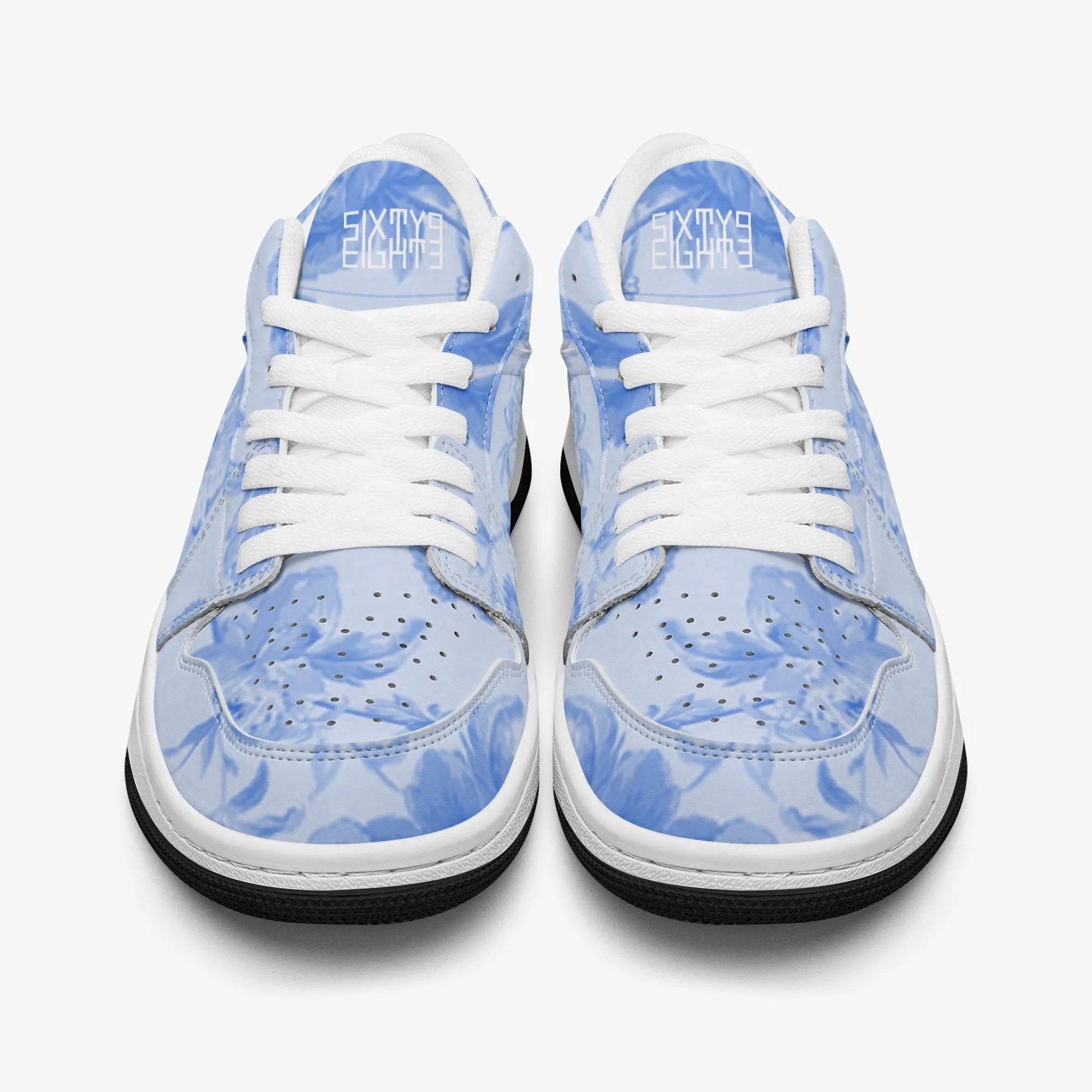 Sixty Eight 93 Logo White Floral Blue & White SENTLT1 Shoes