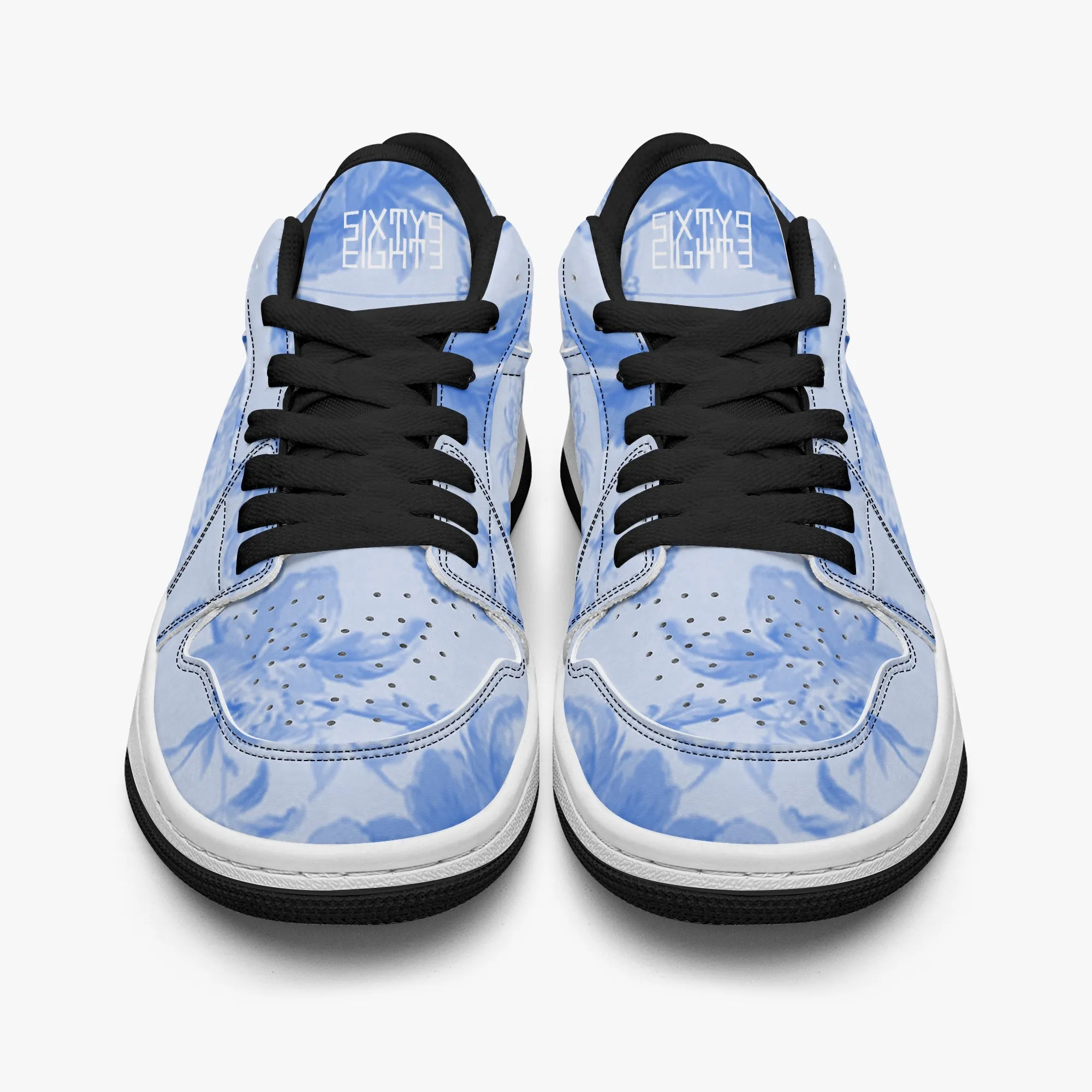 Sixty Eight 93 Logo White Floral Blue & White SENTLT1 Shoes