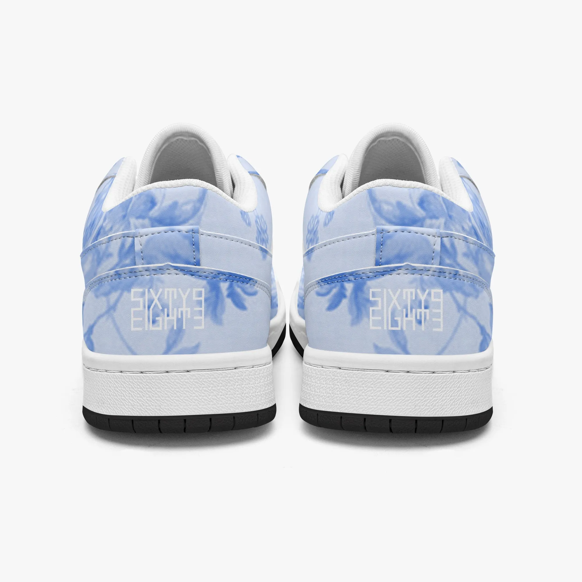 Sixty Eight 93 Logo White Floral Blue & White SENTLT1 Shoes