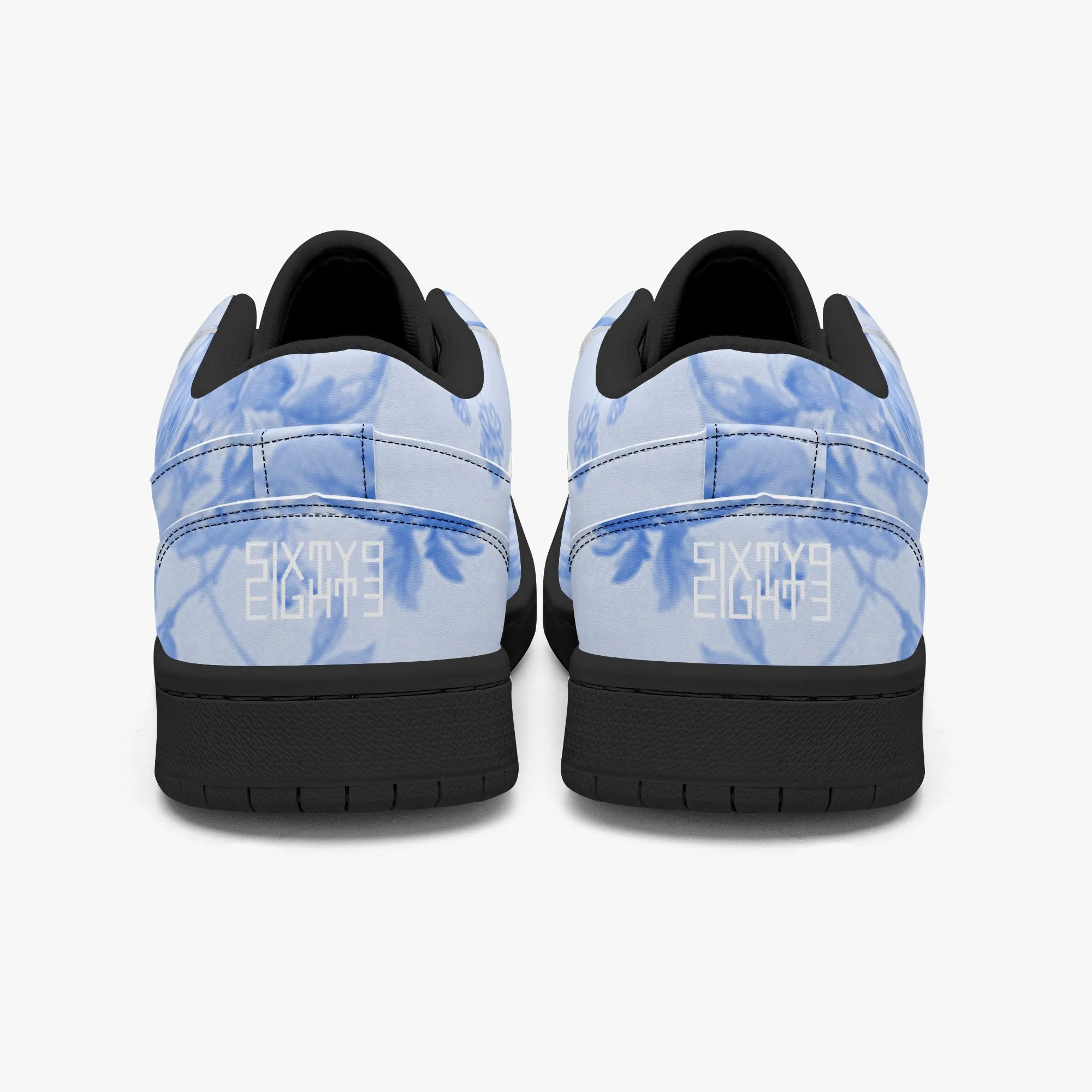 Sixty Eight 93 Logo White Floral Blue & White SENTLT1 Shoes