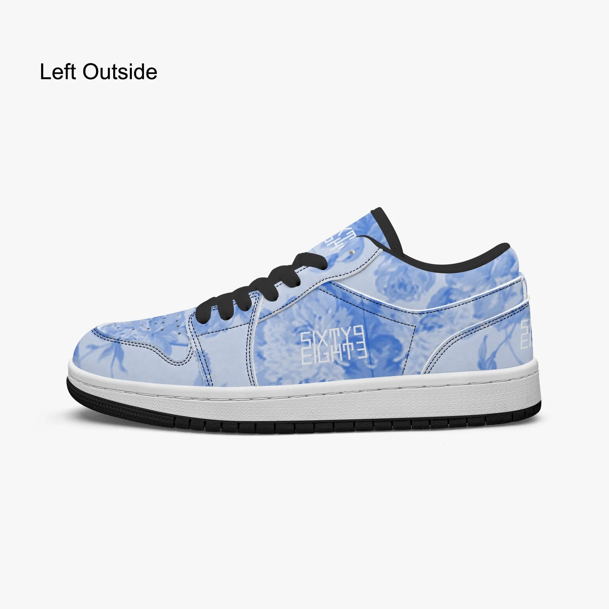 Sixty Eight 93 Logo White Floral Blue & White SENTLT1 Shoes