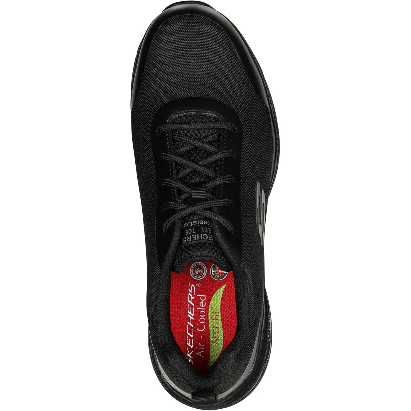 Skechers Workwear Arch Fit Sr Ringstap Safety Trainer S3 Black