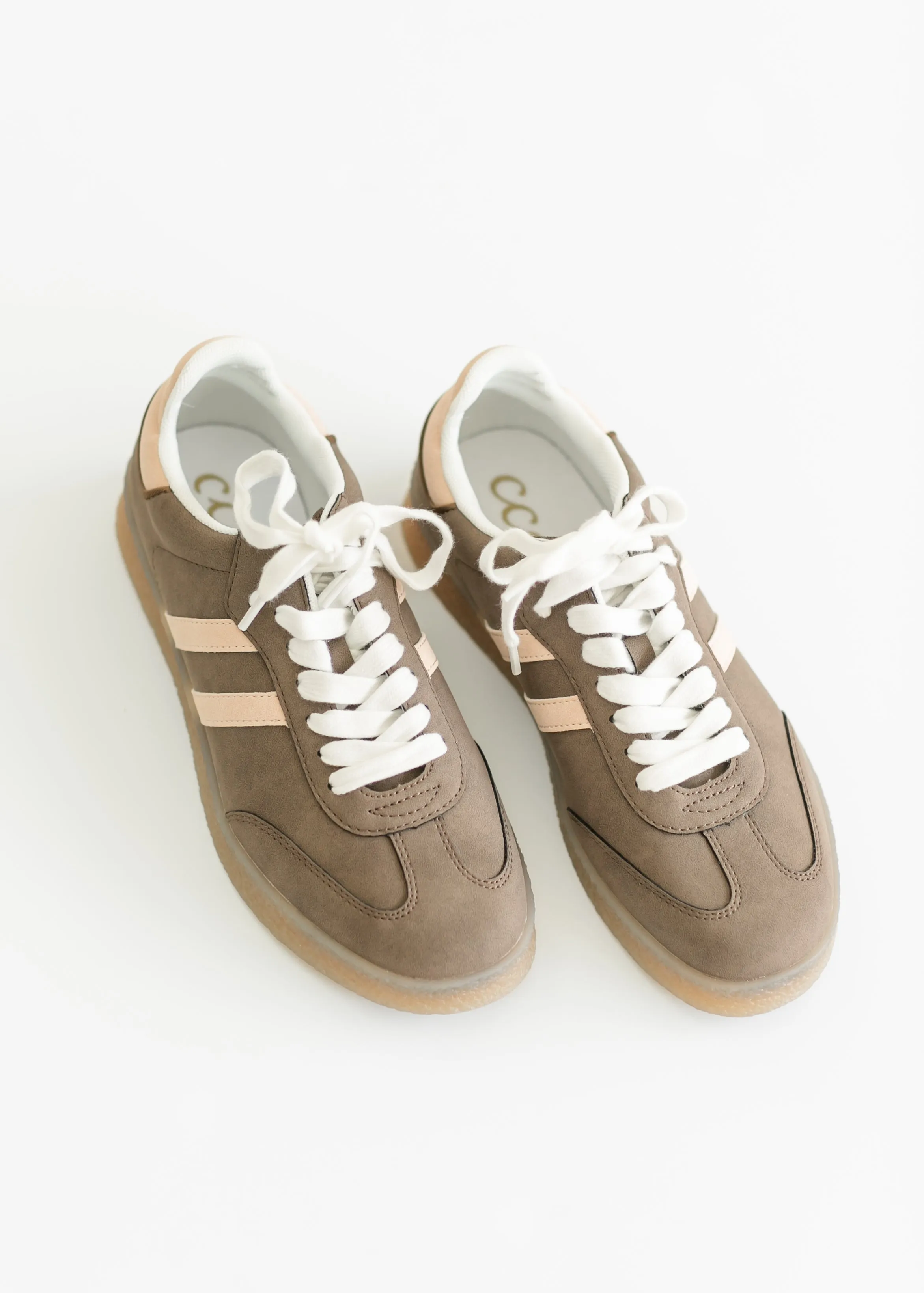 Striped Low Top Sneakers