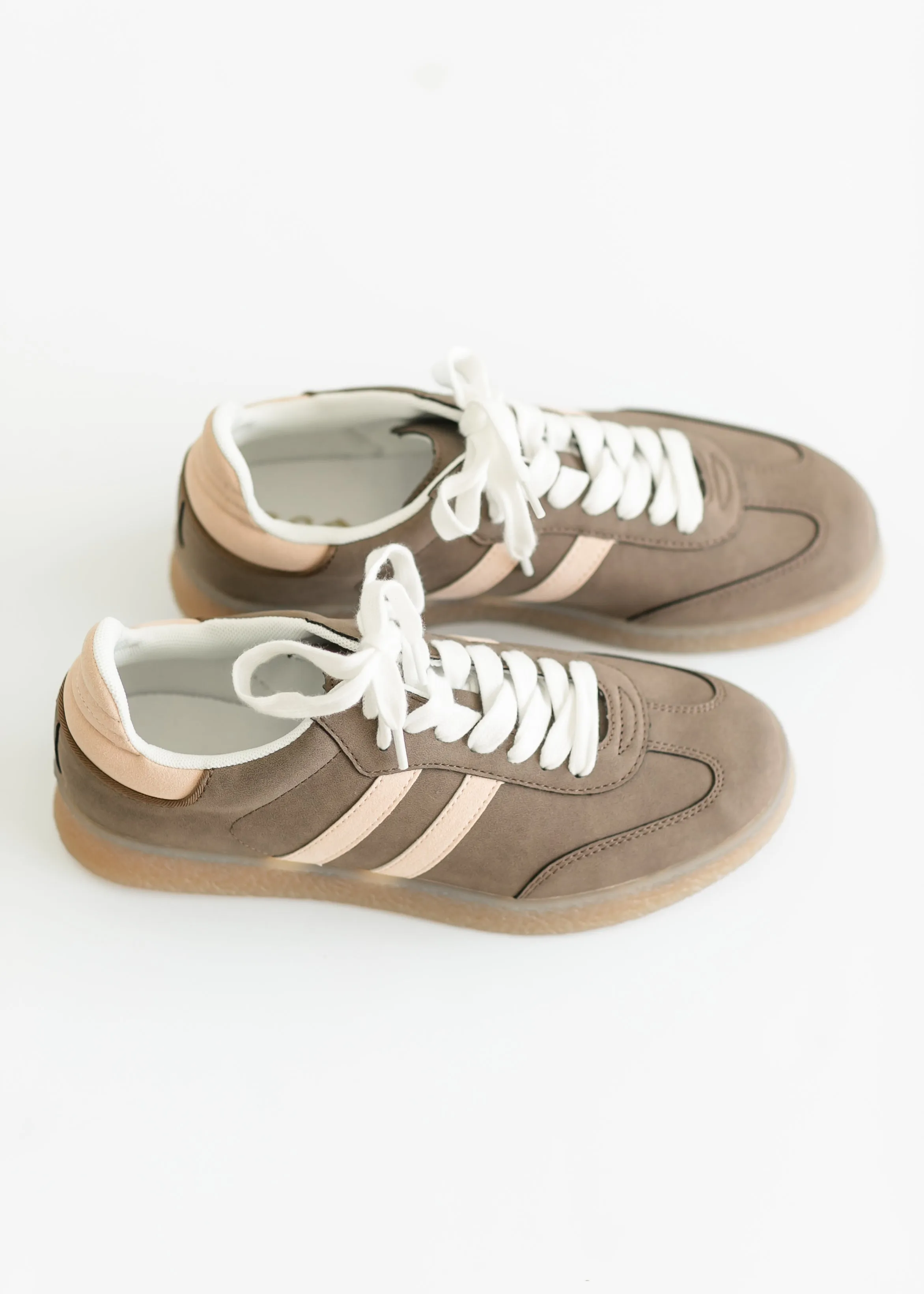 Striped Low Top Sneakers