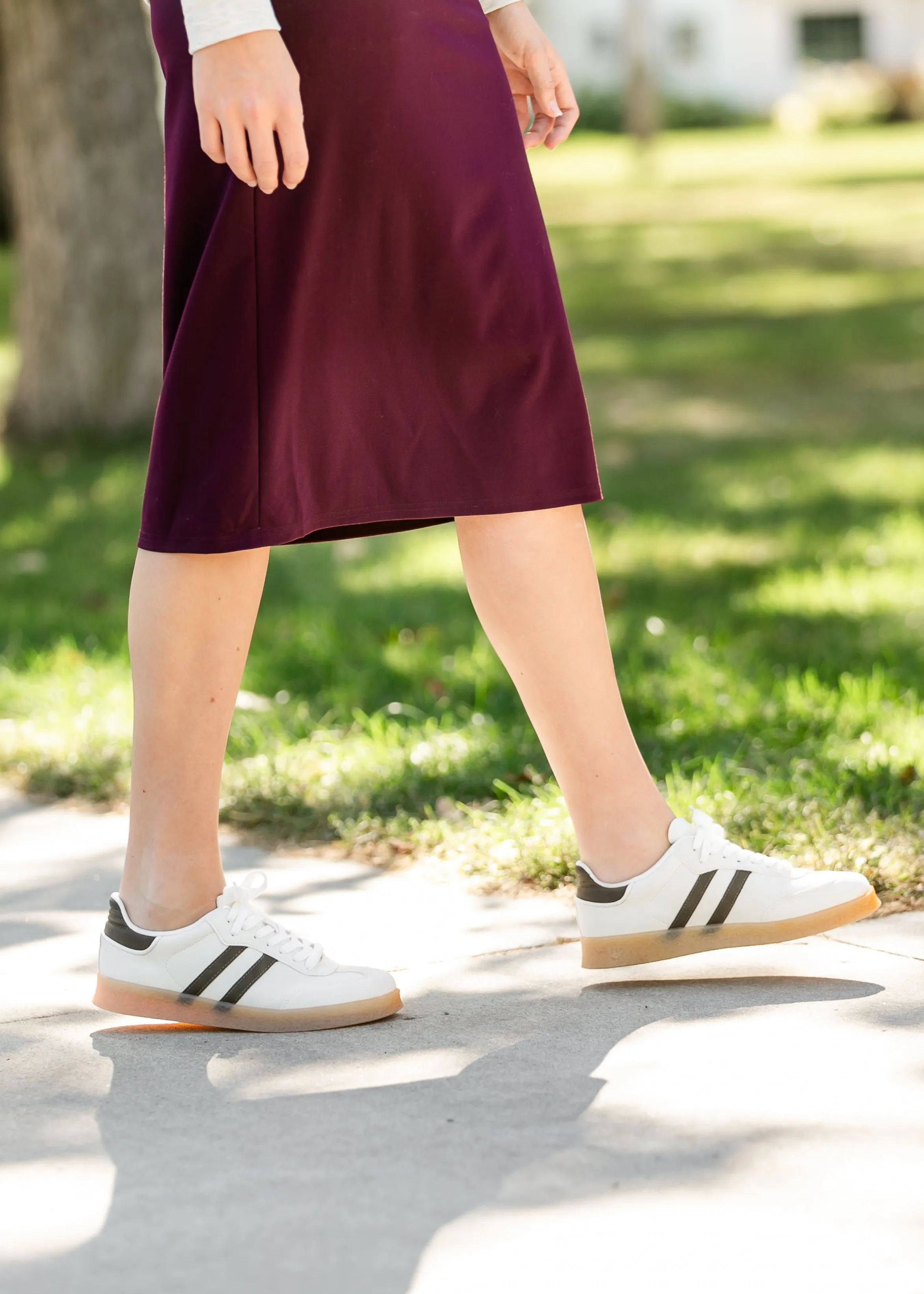 Striped Low Top Sneakers