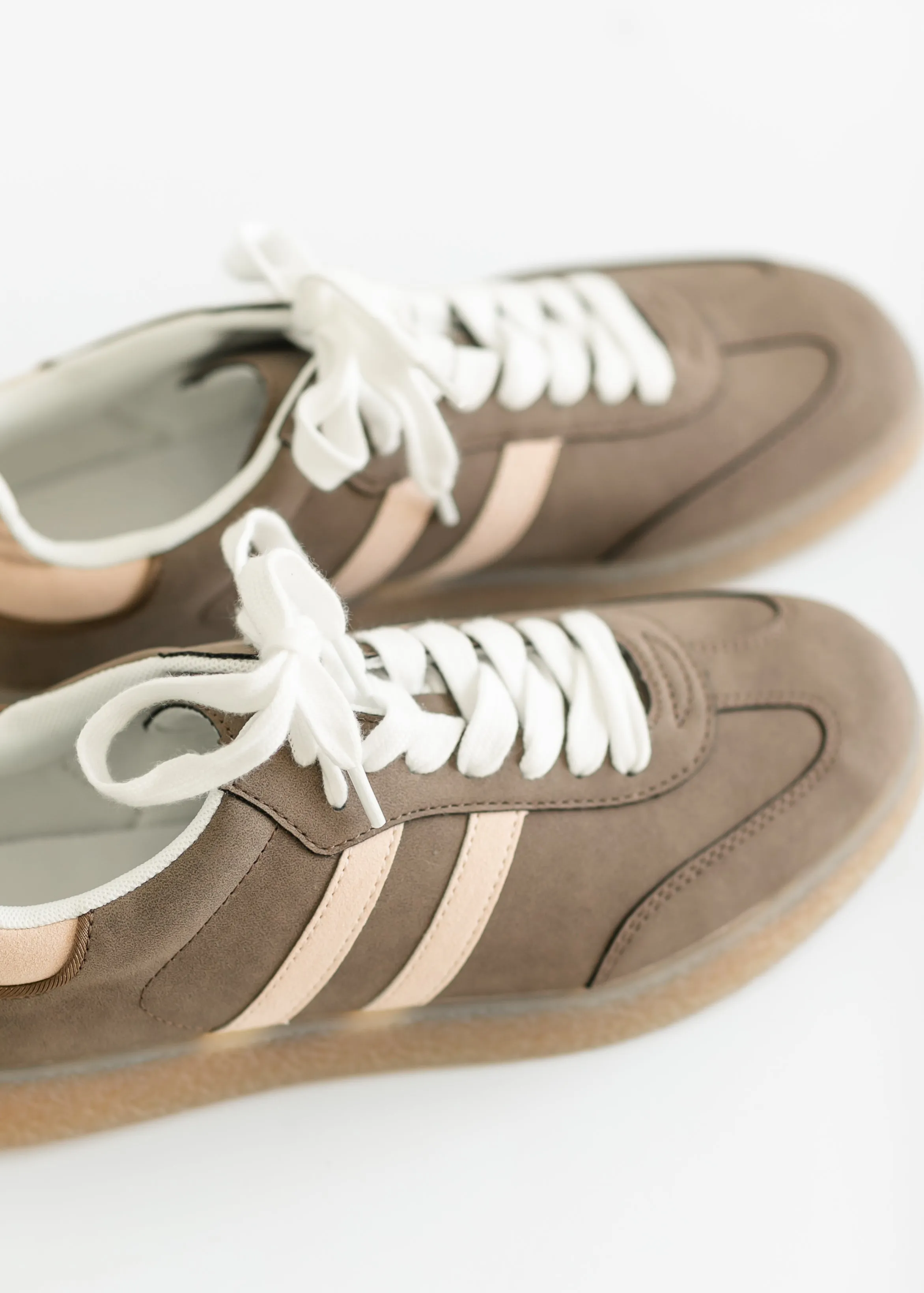 Striped Low Top Sneakers