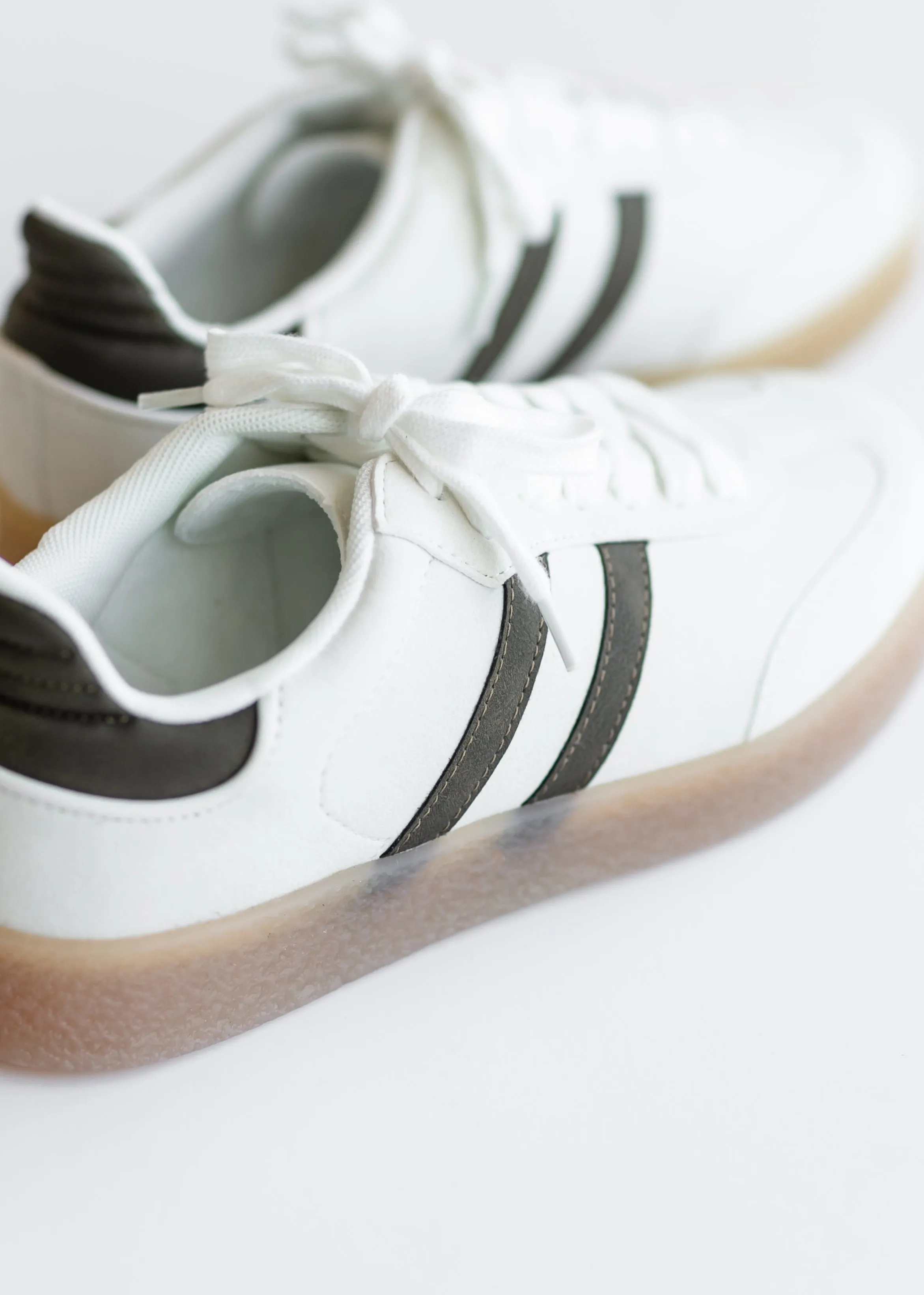 Striped Low Top Sneakers