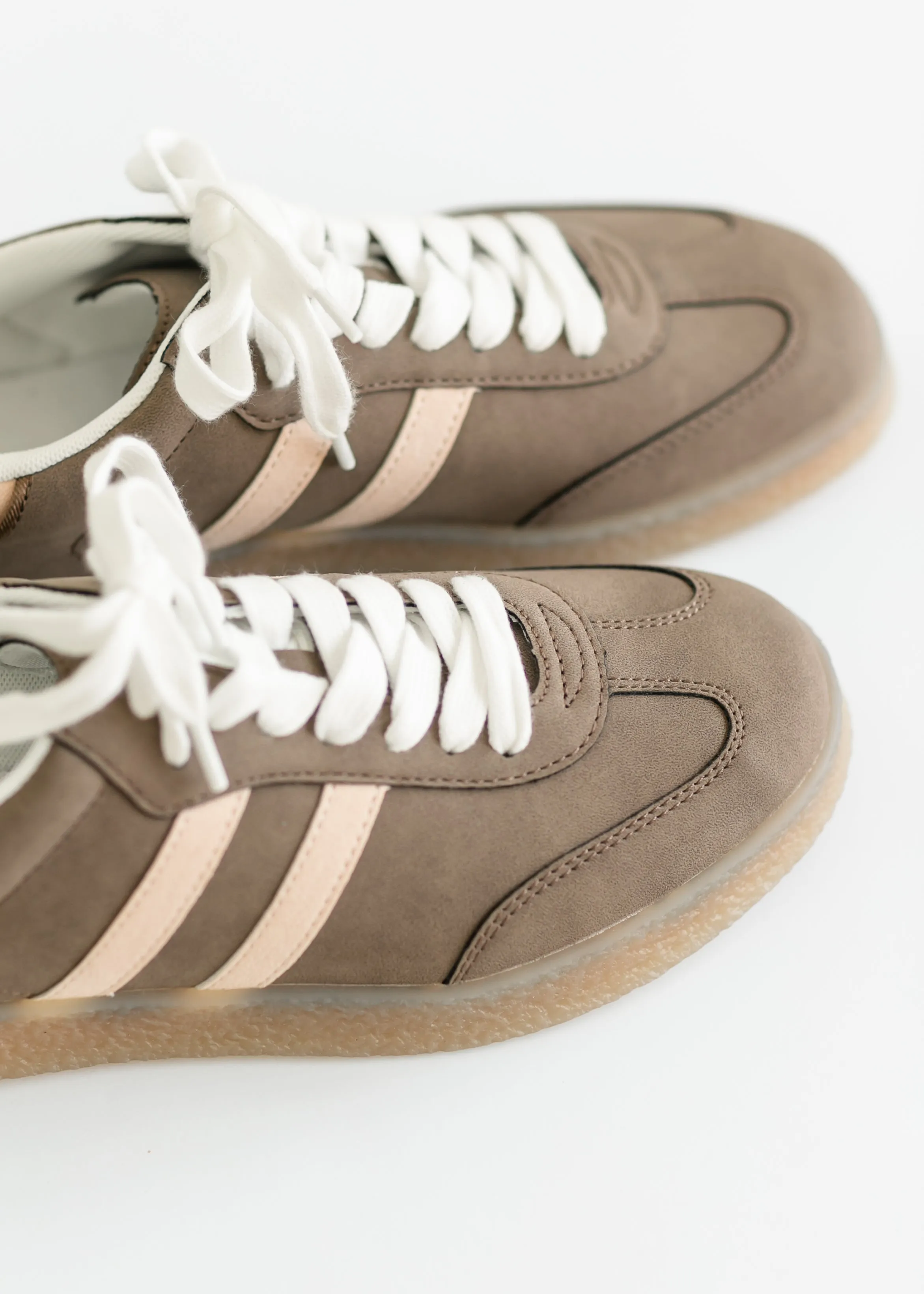 Striped Low Top Sneakers