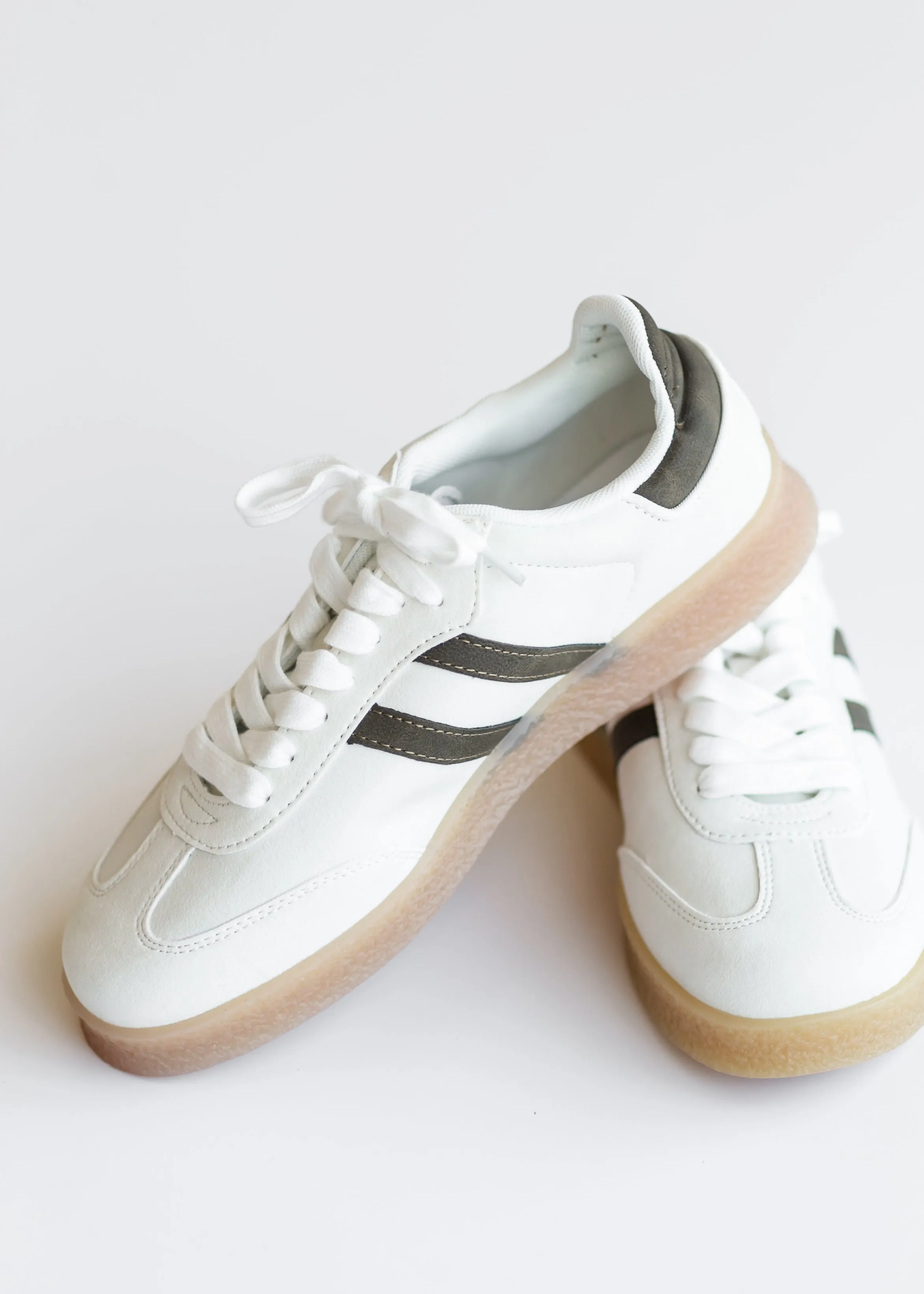 Striped Low Top Sneakers