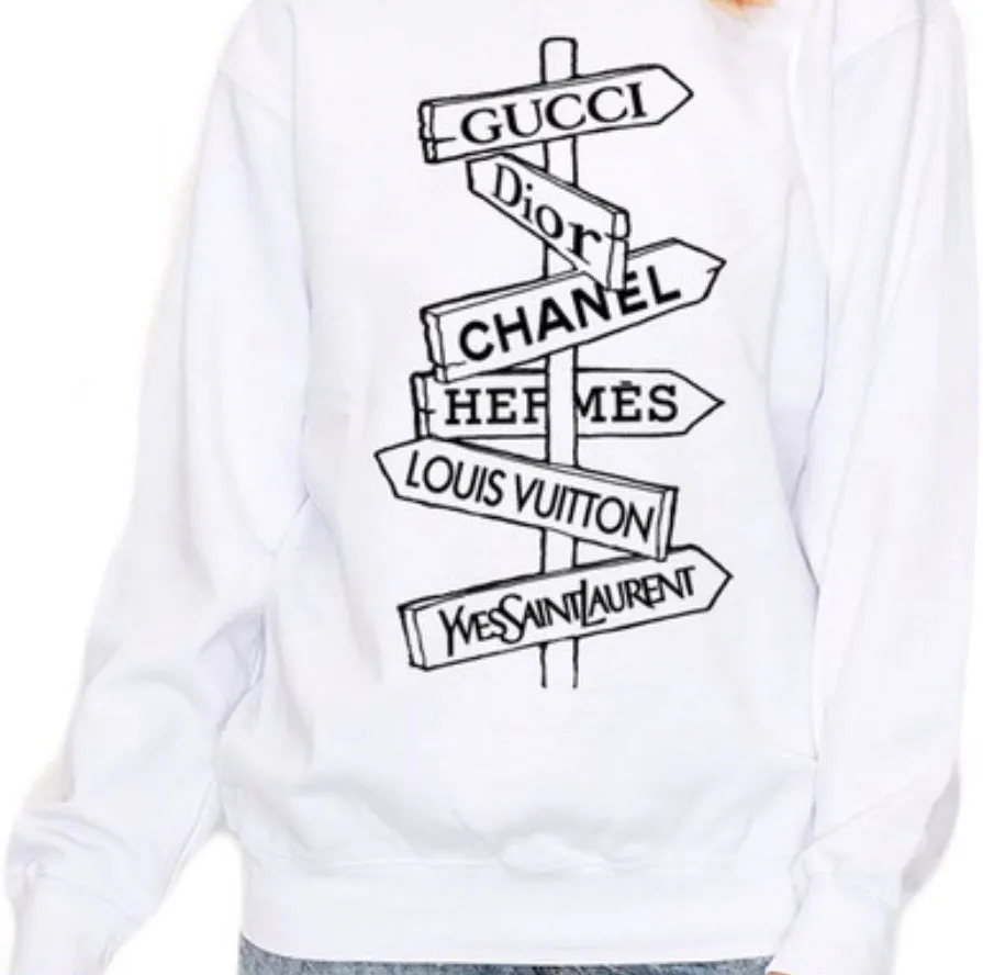 The Designer Girl White Sweatshirt
