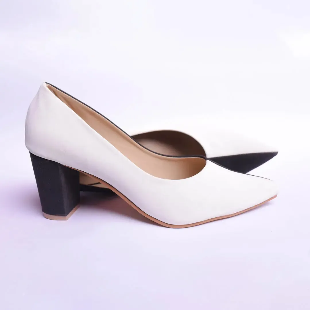 Two Hued Court Shoes Maroon and Black