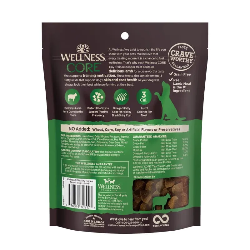 Wellness Core Tiny Trainers Lamb & Apple Small Breed Dog Treats 6oz