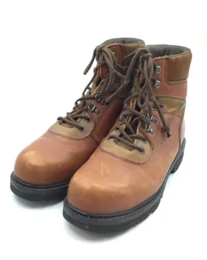Wolverine Men's W04013 Brown Leather Work Boots - Size 10M