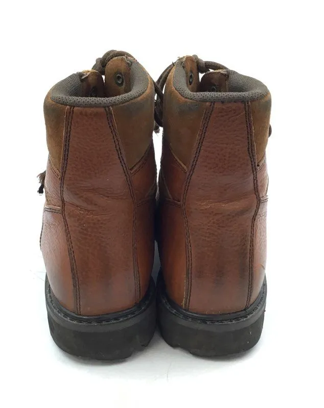 Wolverine Men's W04013 Brown Leather Work Boots - Size 10M